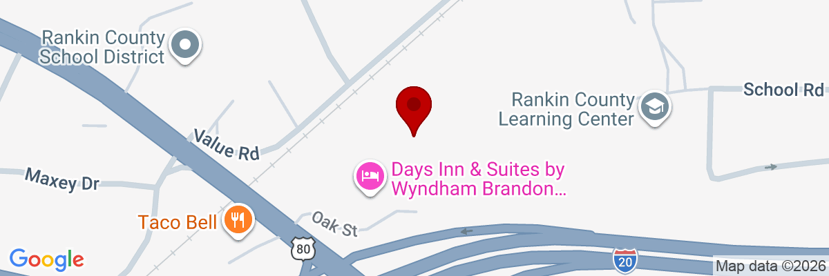 Map showing facility locations