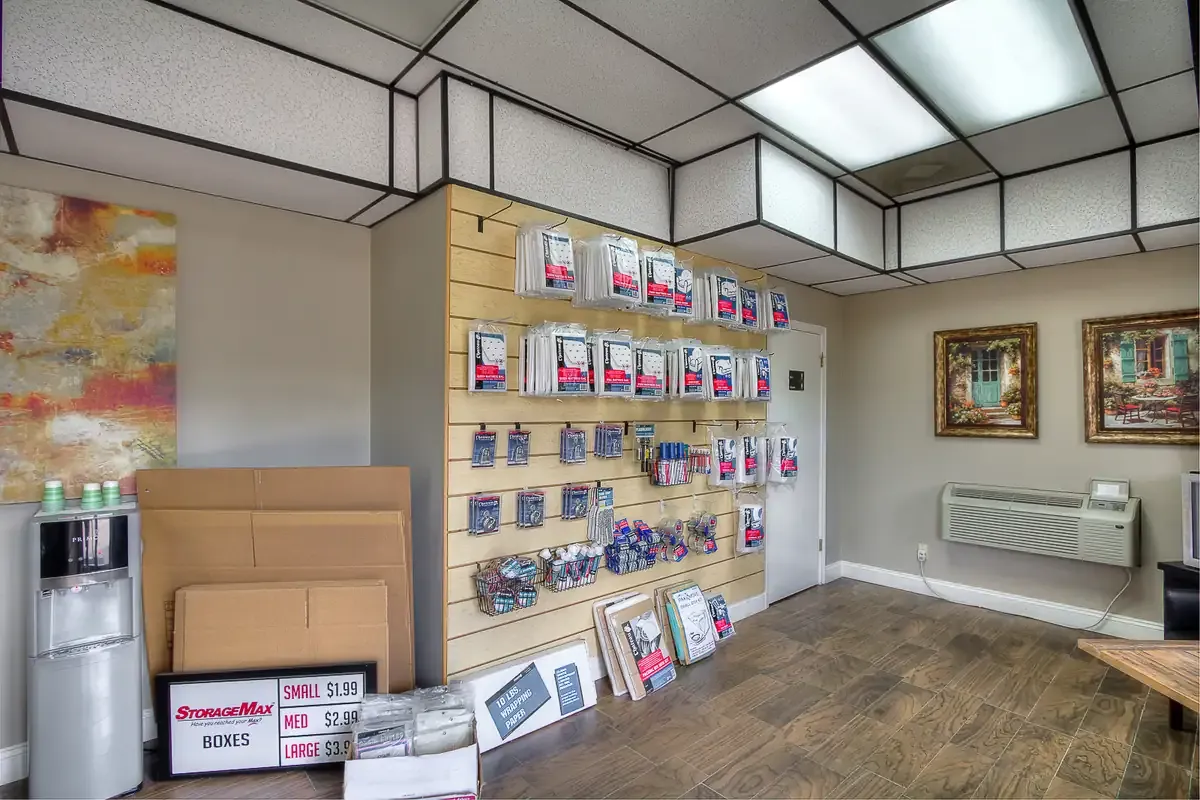 Moving supplies at StorageMax